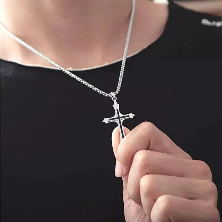 Mens Cross Necklace