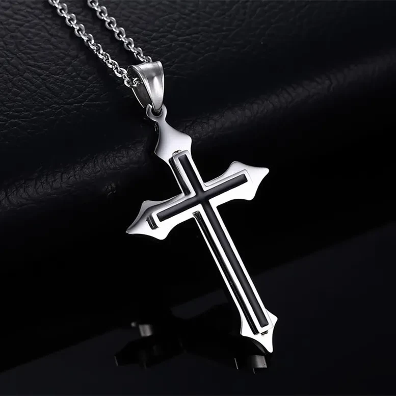 Mens Cross Necklace