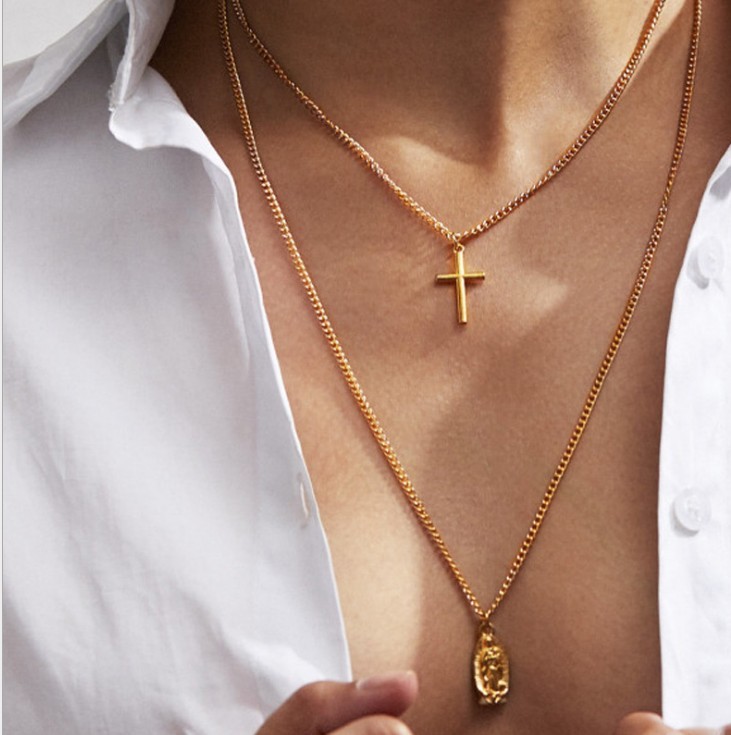 Gold Plated Cross Necklace