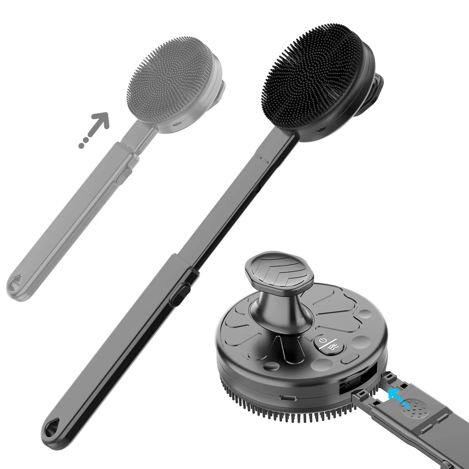 Electric Vibrating Shower Brush