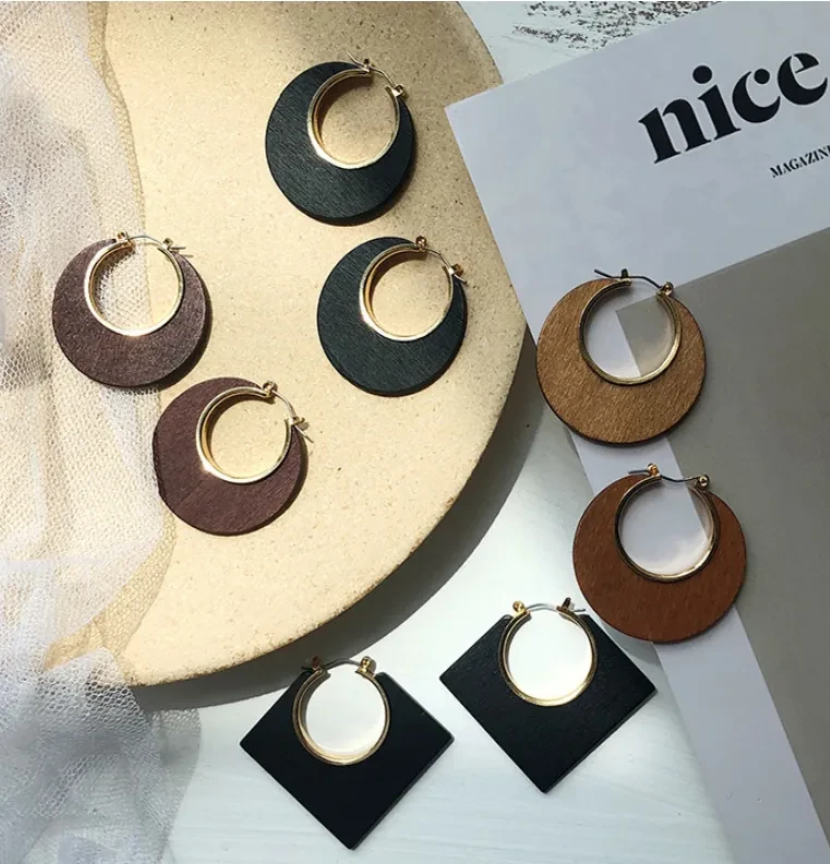 Wooden Earrings NZ