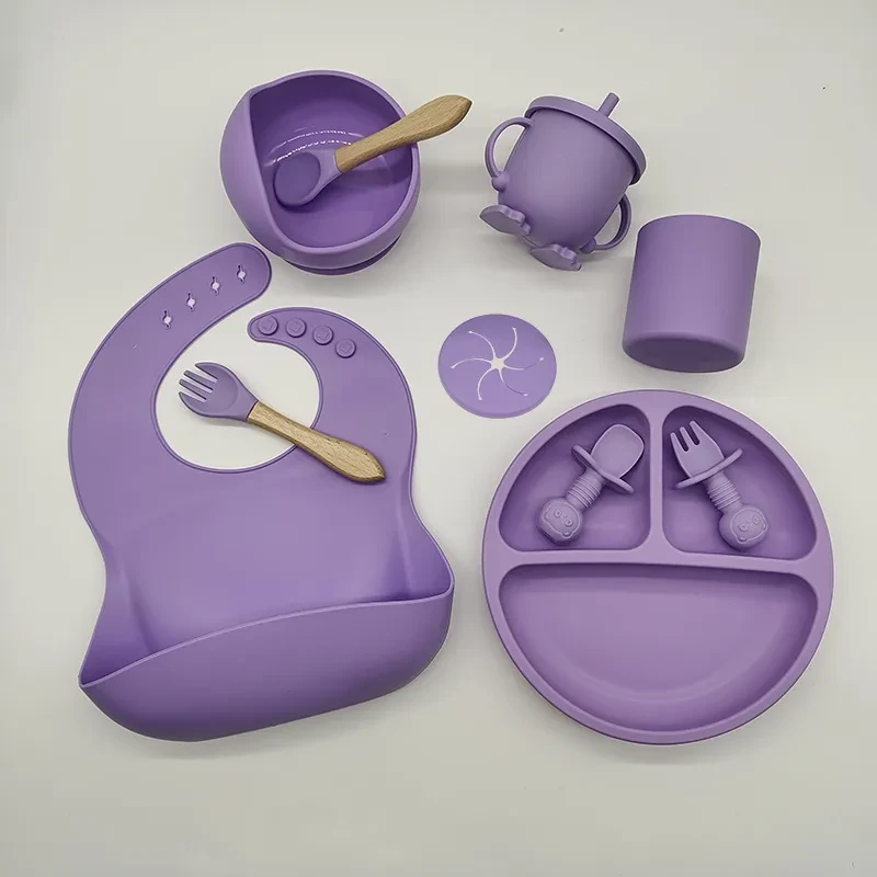 Children's Silicone Dinner Plate Set