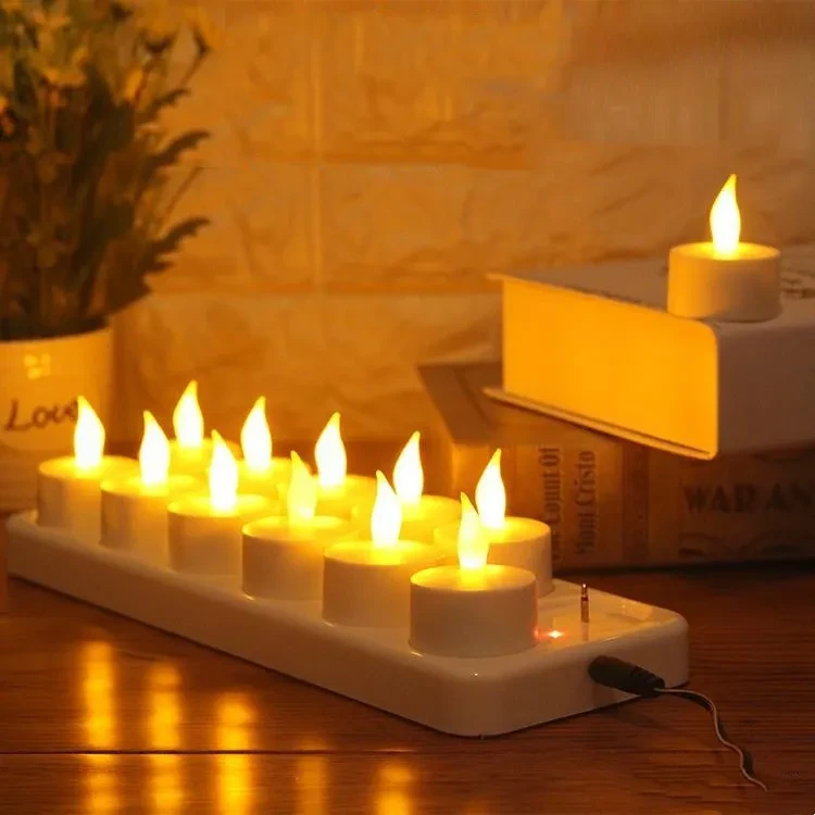 12 LED Rechargeable Candles