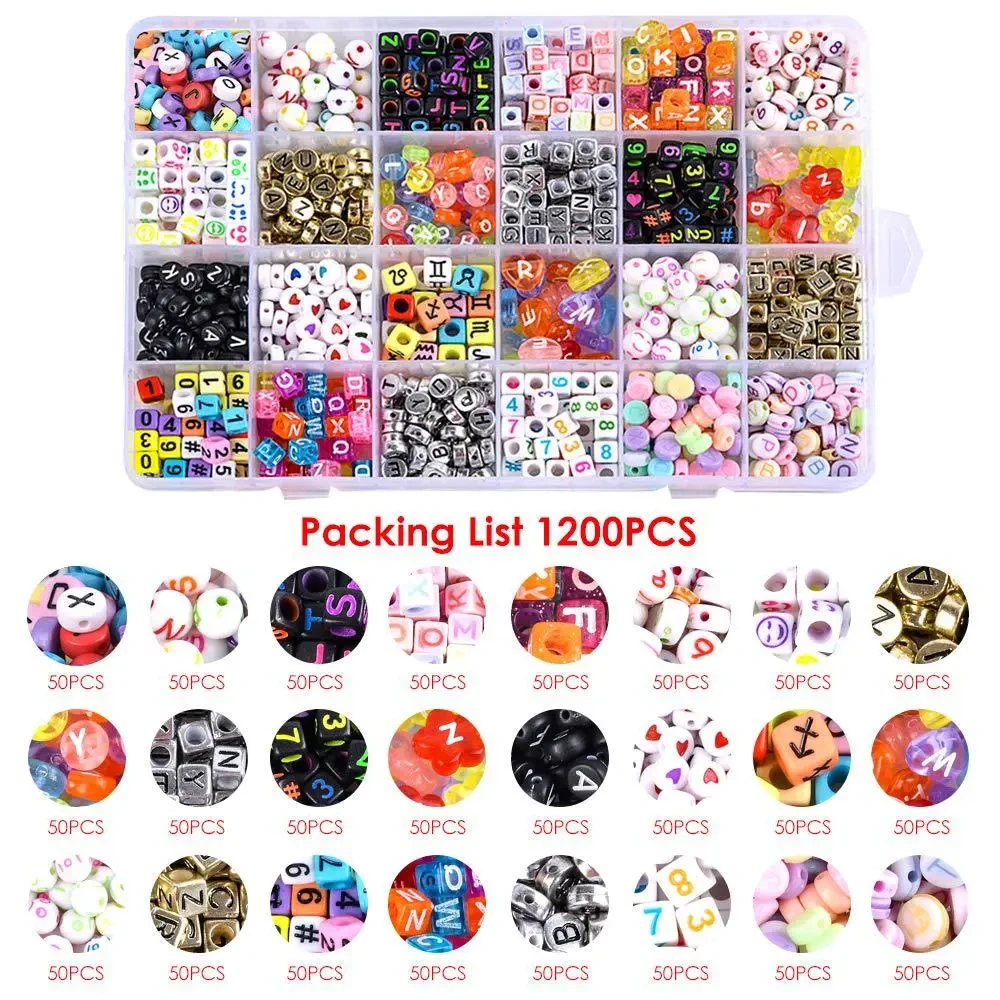 24 Grid Letter Beads Set