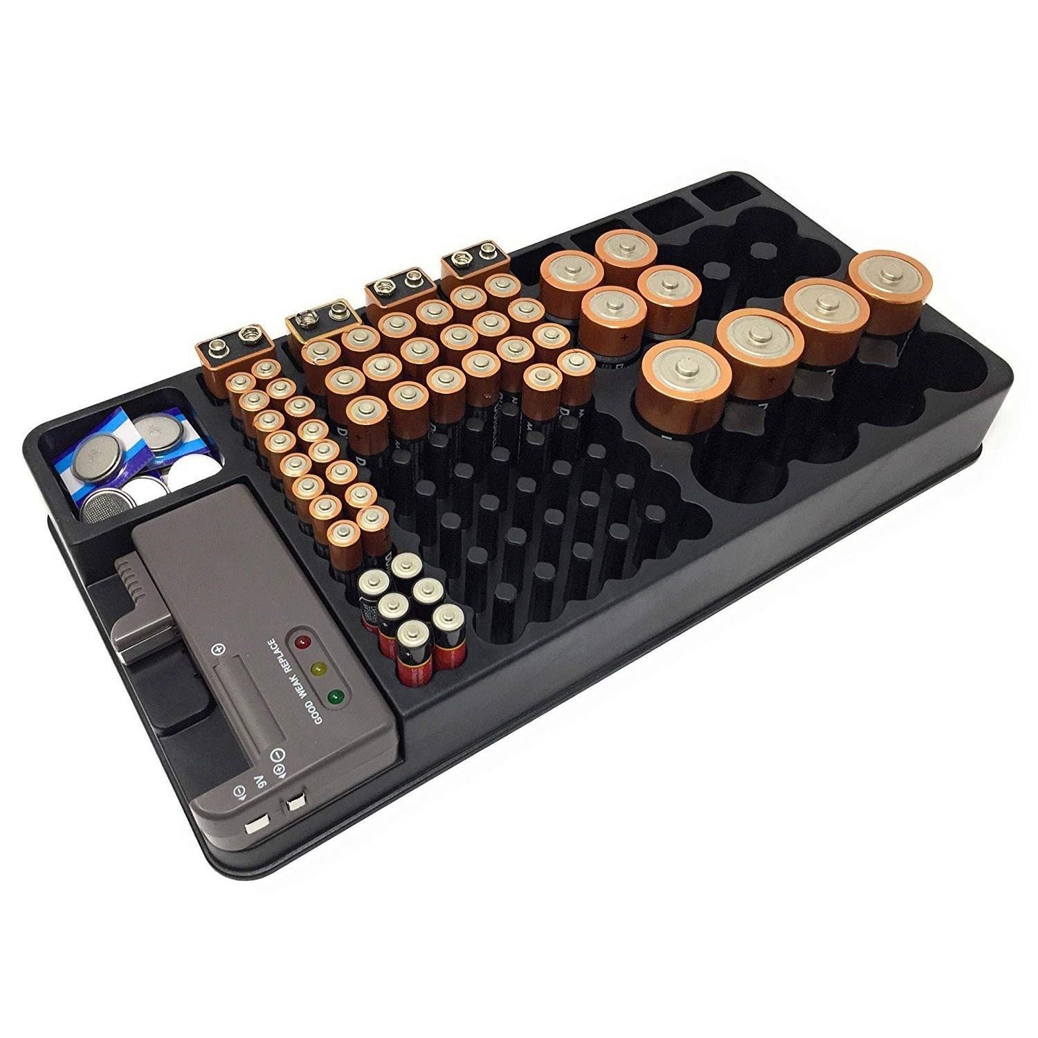 Battery Organizer with Tester