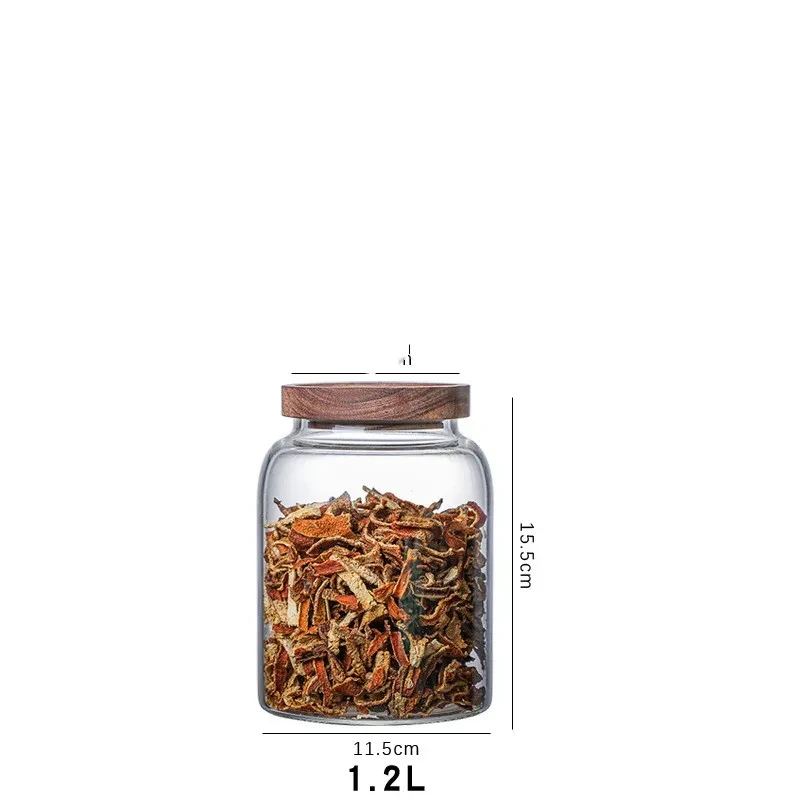 Storage Jar with Wooden Lids