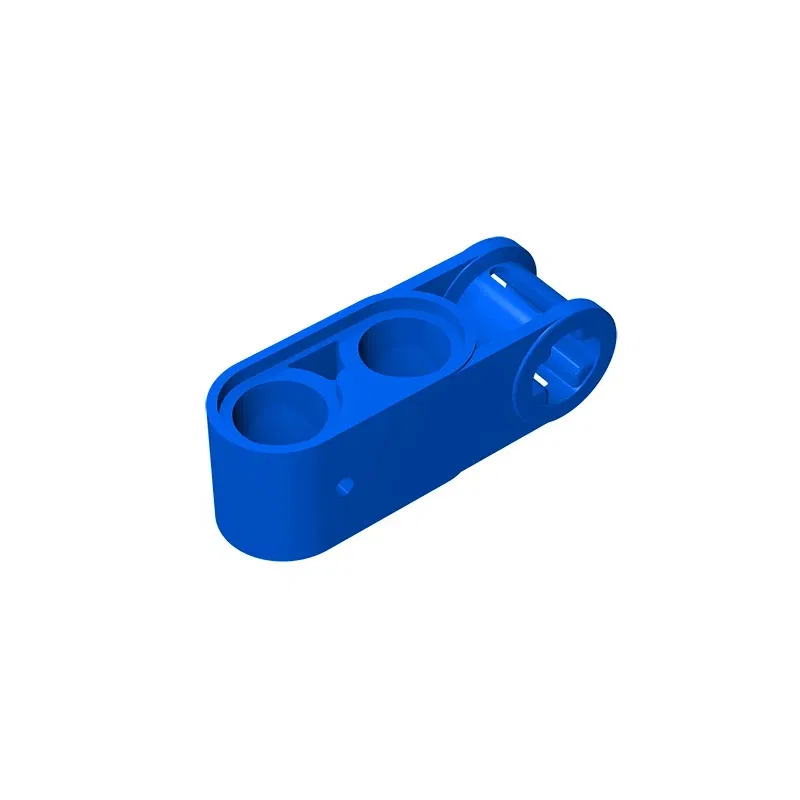 Color: WHITE - Gobricks GDS-936 Technical, Axle and Pin Connector Perpendicular 3L with 2 Pin Holes compatible with lego 42003 Assembles