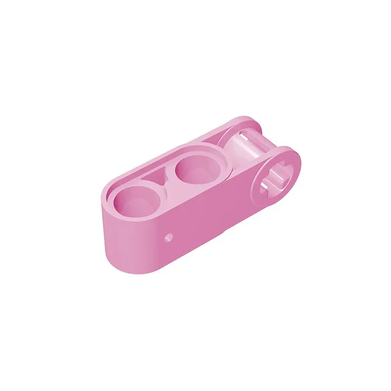 Color: WHITE - Gobricks GDS-936 Technical, Axle and Pin Connector Perpendicular 3L with 2 Pin Holes compatible with lego 42003 Assembles