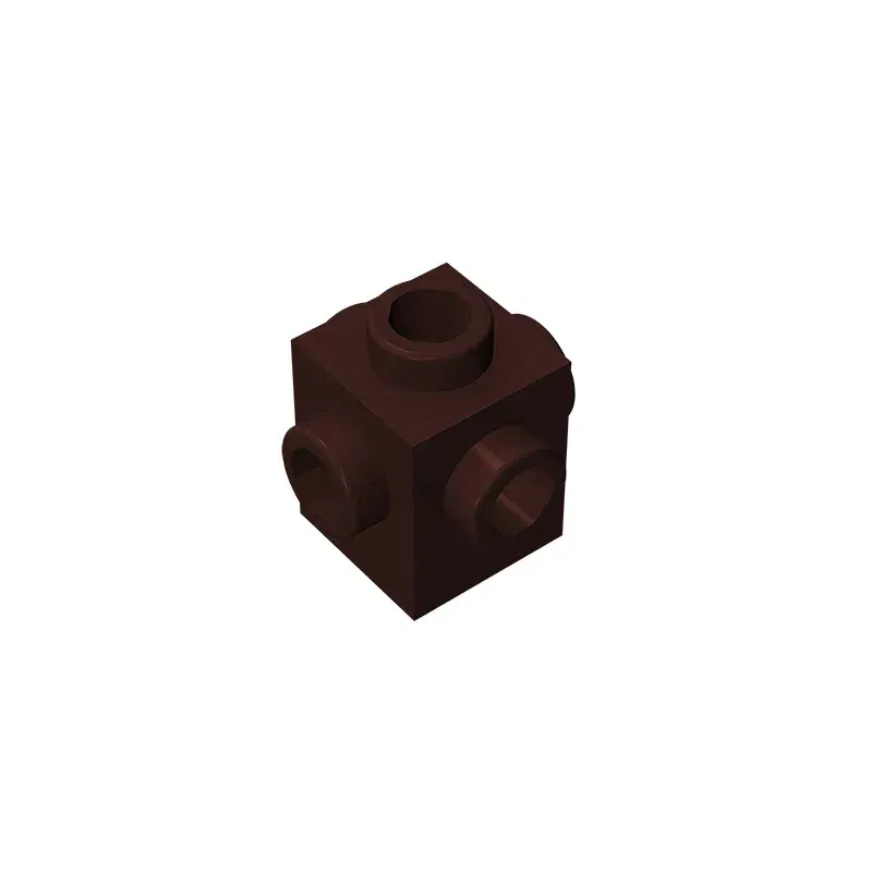 Color: DARK GRAY - Gobricks GDS-650 BRICK 1X1 W. 4 KNOBS compatible with lego 4733 children's DIY Educational Building Blocks Technical