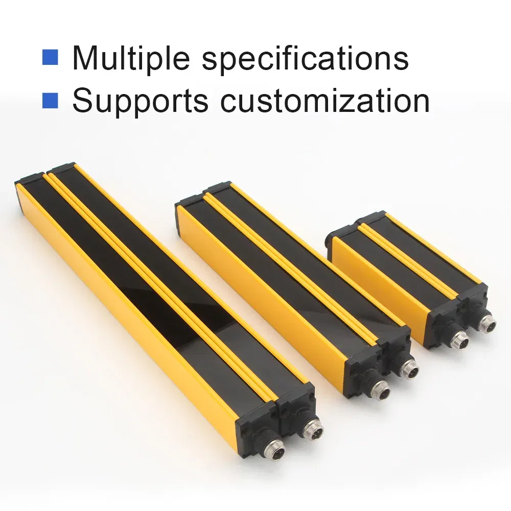 Color: Black, Ships From: CHINA - GTRIC Safety Light Curtain Sensor 20mm Pitch Area Protection Device Industrial Infrared Grating Barrier NPN PNP Output 12-24V DC