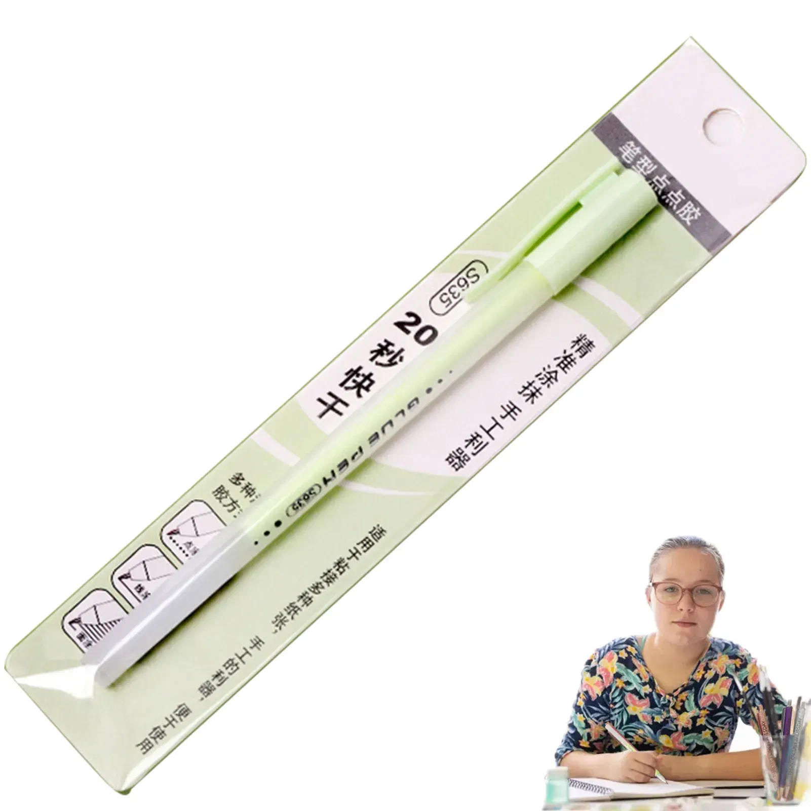 Color: Multi-Colored, Ships From: CN - Scrapbook Quick Dry Glue Pen Gl-ue Dots Adhesive Tool Quick Dry Papercrafts DIY Handmade Stationery Liquid Glue Pen