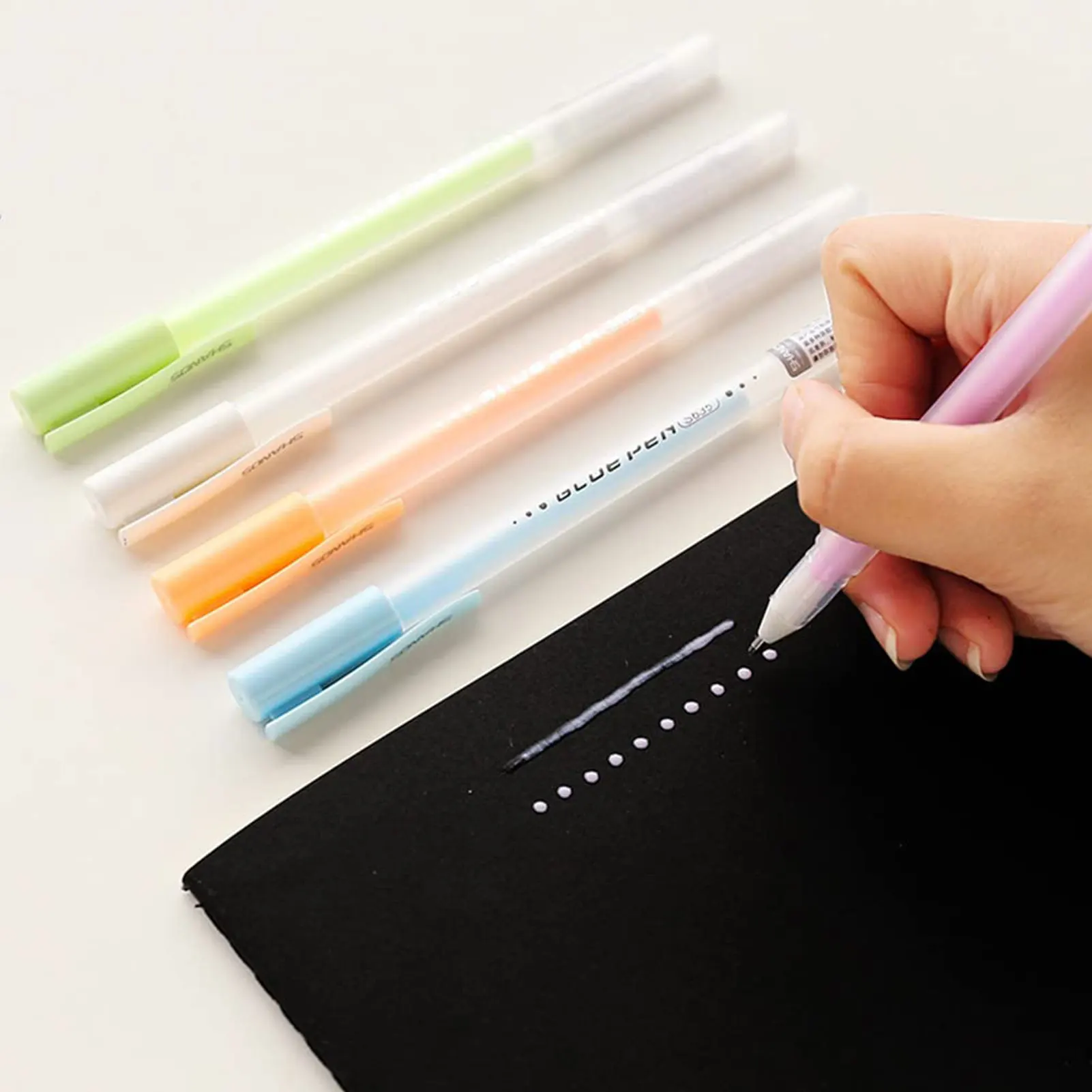 Color: Multi-Colored, Ships From: CN - Scrapbook Quick Dry Glue Pen Gl-ue Dots Adhesive Tool Quick Dry Papercrafts DIY Handmade Stationery Liquid Glue Pen