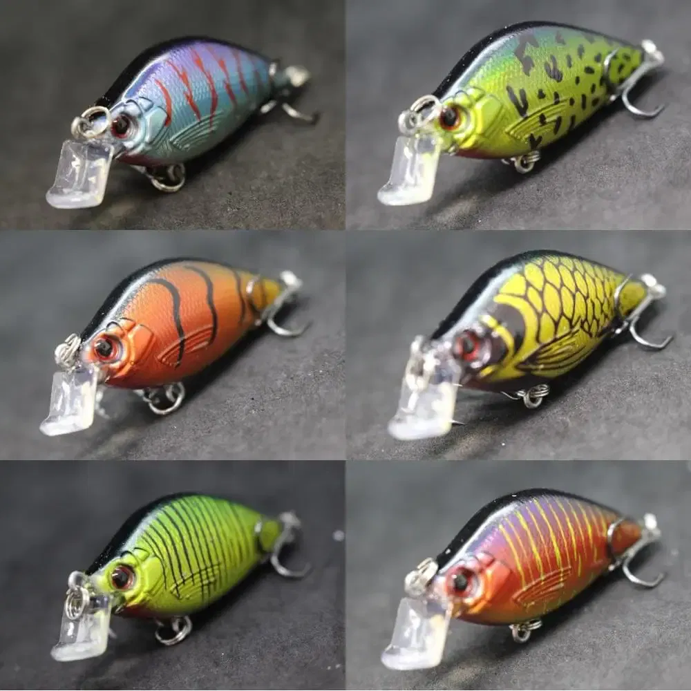 Color: Chocolate - wLure Fishing Lures 6.4cm 8.6g Crankbait Wobbler Hard Bait Pike Fishing Carp Artificial Bait 2023 Colors Fake Lure C503