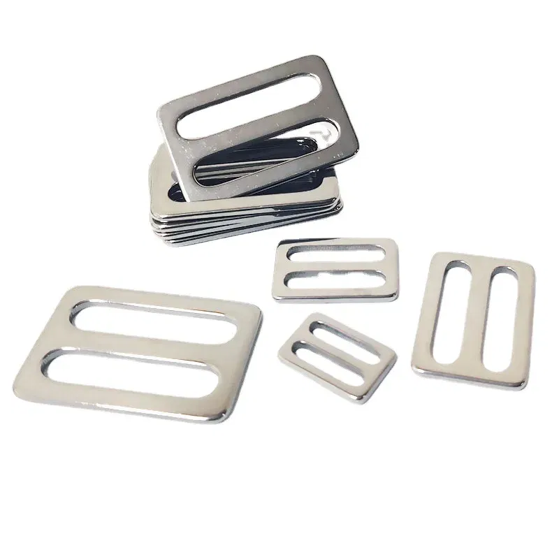 Size: 7mm - Stainless Steel Tri-Glide Strap Adjuster Full Slider Square Buclke for Leather Craft Bag Shoulder Strap Belt Webbing