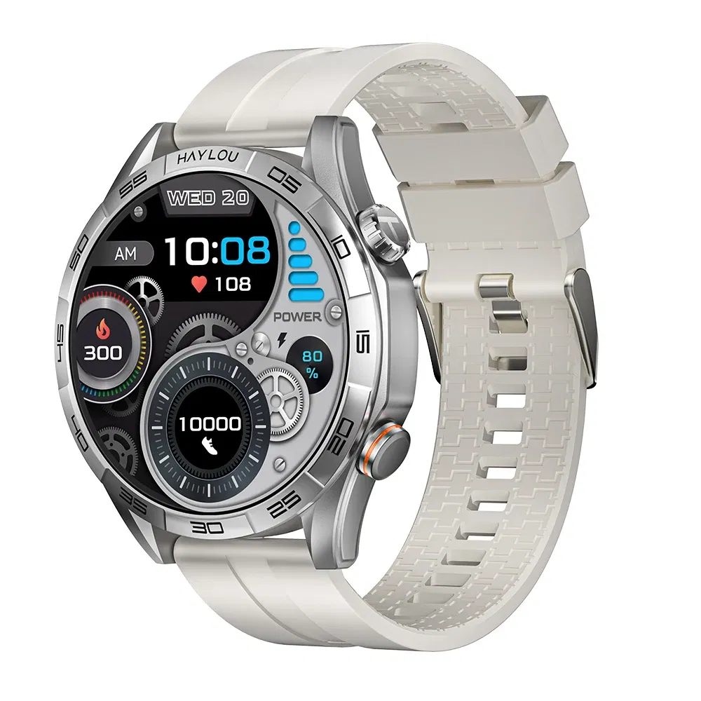 Color: Silver, Ships From: CHINA - New! HAYLOU Solar 5 Voice Calling Smartwatch 1.58'' AMOLED Display 60Hz Smart Watch 24H Health Monitoring Sports Smartwatch for