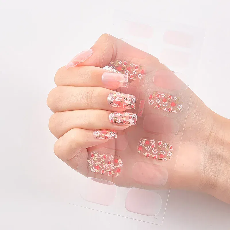 Glitter Series Shiny Manicure Decoracion Designed Nail Art Stickers 2020 Nail Decoration Nail Wraps Shiny