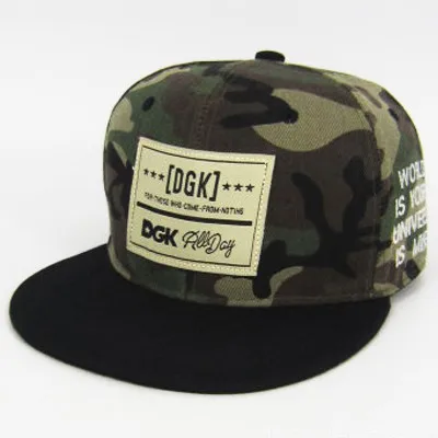 Color: camouflage, Size: Adjustable - New Korean Version Duck Tongue Cap Dgk Panel Letter Duck Tongue Cap Camouflage Unisex Versatile Men and Women's Same Baseball Ca
