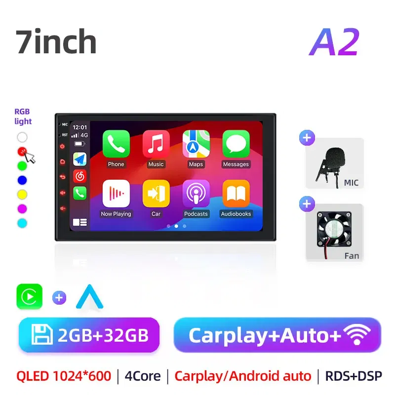 Color: Burgundy, Ships From: CHINA - Car radio with GPS Multimedia player with Android 12 7/9/10''2 Din Universal Stereo Carplay AUTO for Volkswagen, Nissan, Hyundai