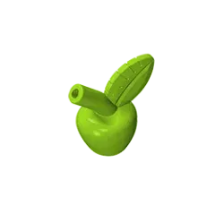 Color: WHITE - Gobricks GDS-1447 Apple  compatible with lego 33051 children's DIY Educational Building Blocks Technical