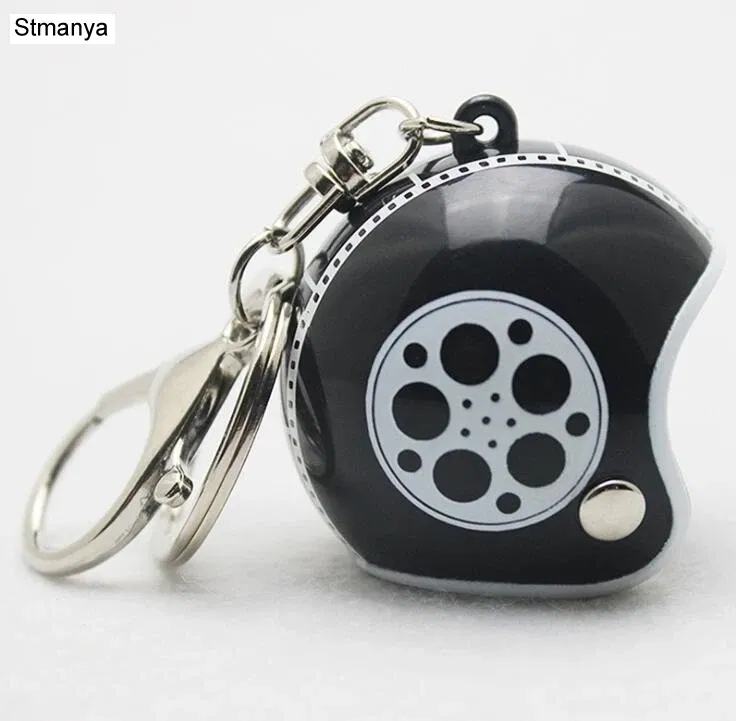 Color: Light Pink - New Motorcycle Helmets Key chain Women men Cute Safety Helmet Car Keychain Bags Hot Key Ring gift Jewelry wholesale 17022