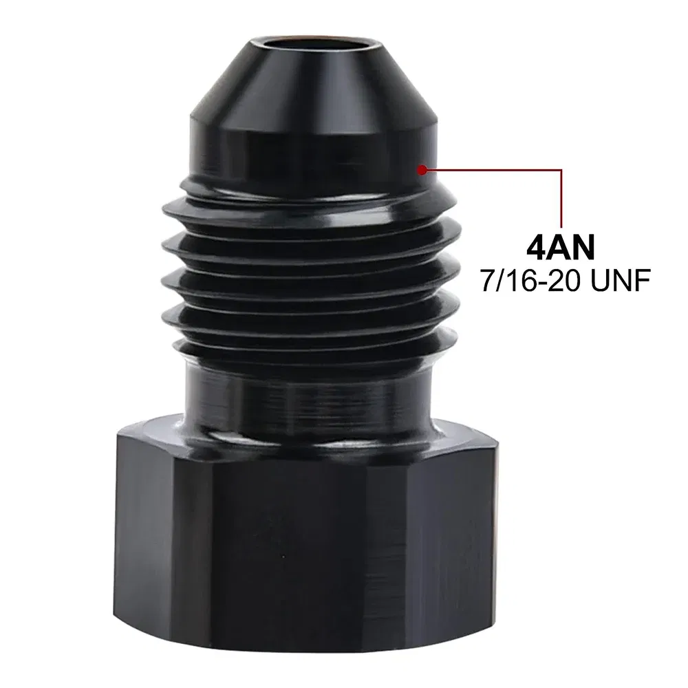 Color: black, Ships From: CHINA - AN4 AN6 AN8 AN10 AN12 Aluminum Male Flare Blanking Plug Fitting Hex Cap Connector Lock Hose Fitting Tube Adapter Anodized