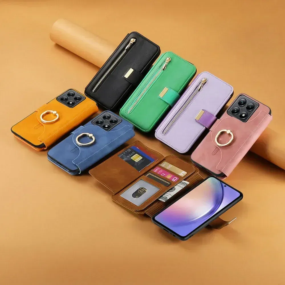 For Oneplus 13 5G Case 2In1 Detachable Leather Zipper Wallet Funda OnePlus 13R Magnet Back Cover One Plus ACE 5 Pro 12R 13 Etui