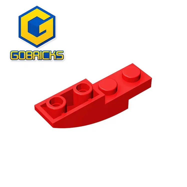 Color: Red - Gobricks GDS-731 BRICK 1X4X1 INV. BOW compatible with lego 13547 children's DIY Educational Building Blocks Technical