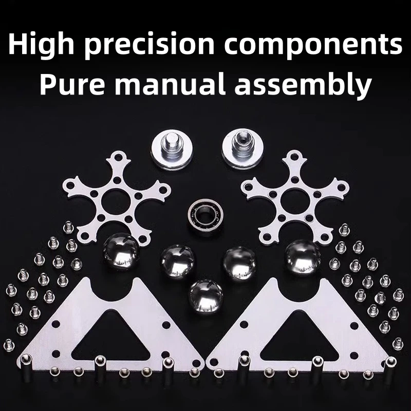 Color: Silver - Fingertip Gyroscopic Wheel Creative Metal Ornaments Adult Decompression Venting Device Advanced Mechanical Desktop Pendant Toys