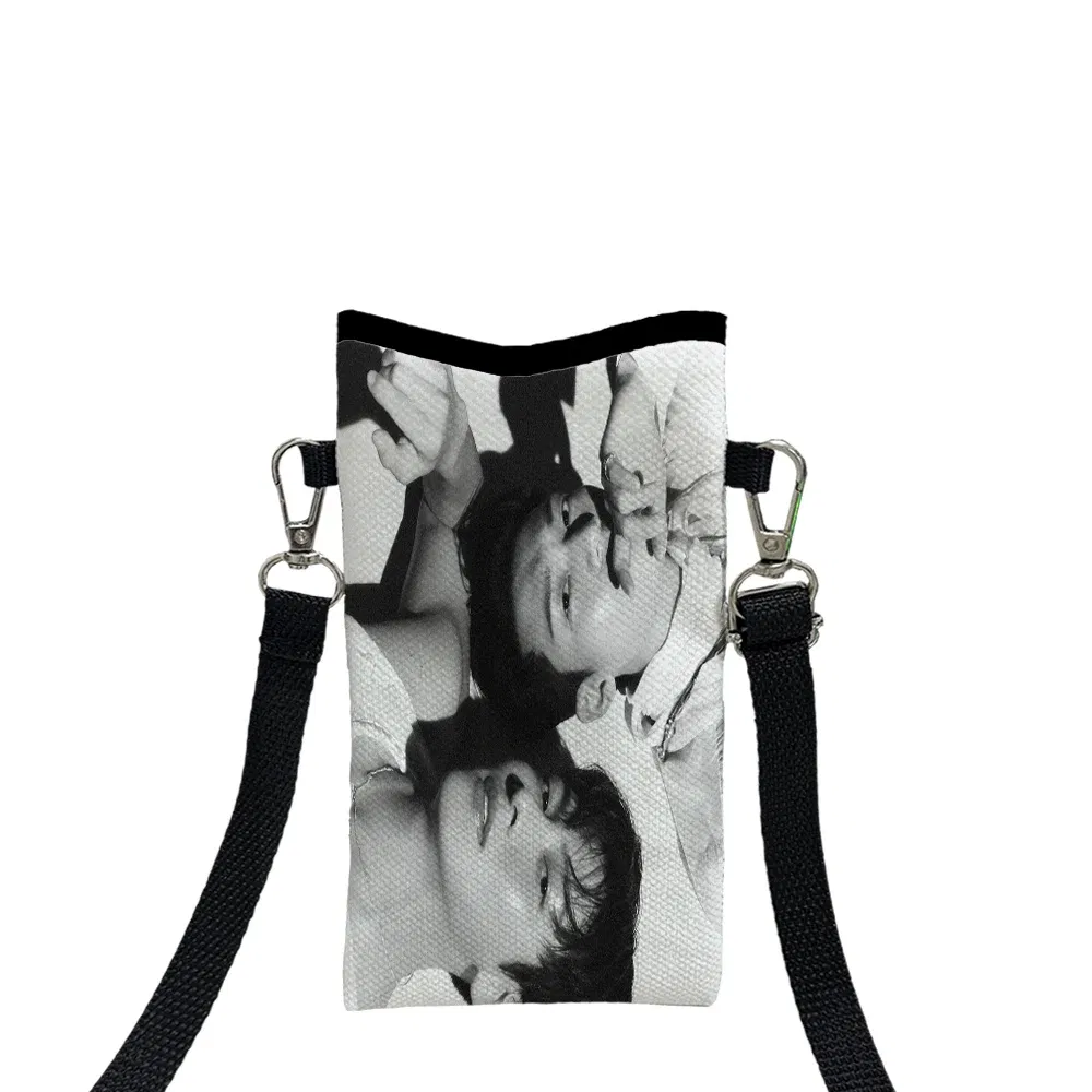 Color: black, Size: Extra Large - Ji Chang Wook Phone Bag Adjustable and Detachable Strap Designed for Women Crossbody Convertible ShoulderBag3.3