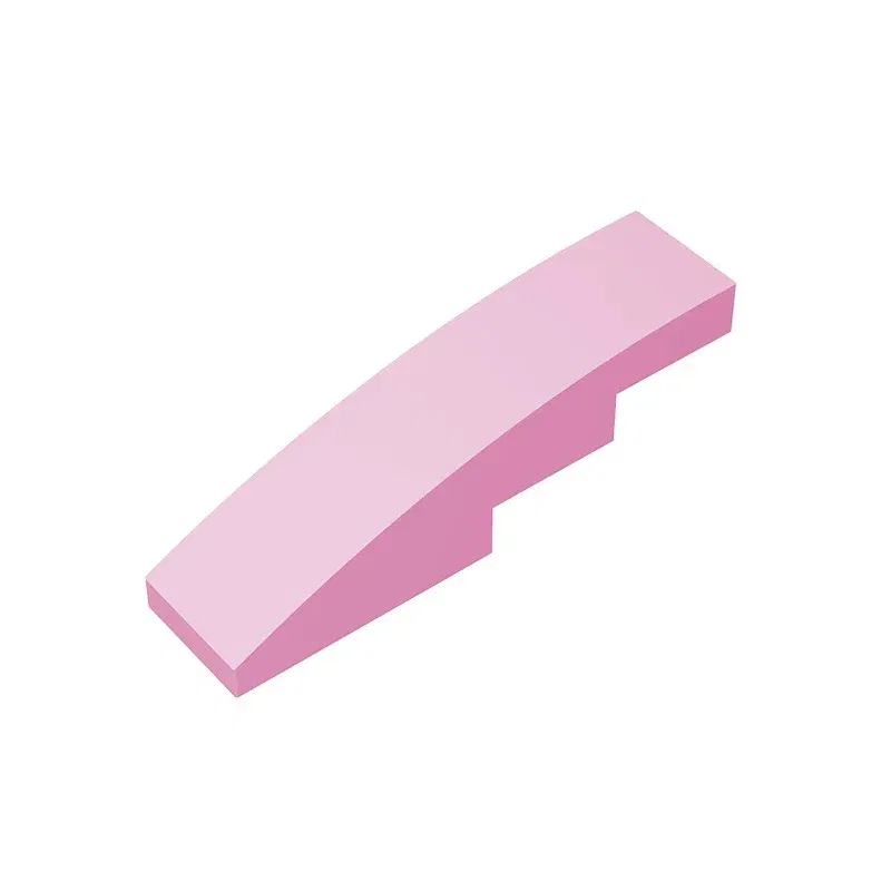 Color: DEEP BLUE - Gobricks GDS-658  Slope, Curved 4 x 1 compatible with lego 11153 61678 pieces of children's DIY Educational Building Blocks