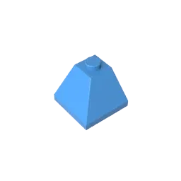 Color: Dark Khaki - Gobricks GDS-621 CORNER BRICK 2X2/45 OUTSIDE compatible with lego 3045 children's DIY Educational Building Blocks