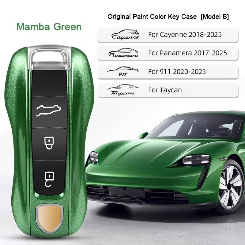 Color Name: MULTI - For Porsche Cayenne 9ya 9yb Panamera 971 911 Targe Taycan Macan 95b Cayman 718 Boxster 2014-2025 Car Remote Smart Key Case Cover