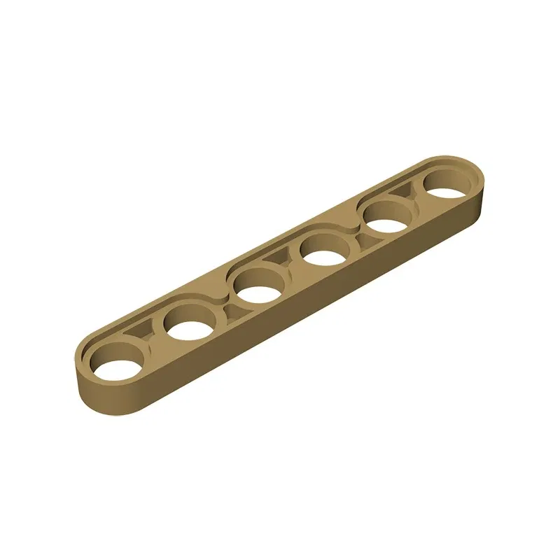 Color: Burgundy - Gobricks GDS-694 Technical, Liftarm Thin 1 x 6 compatible with lego 32063 pieces of children's DIY Building Blocks Technical