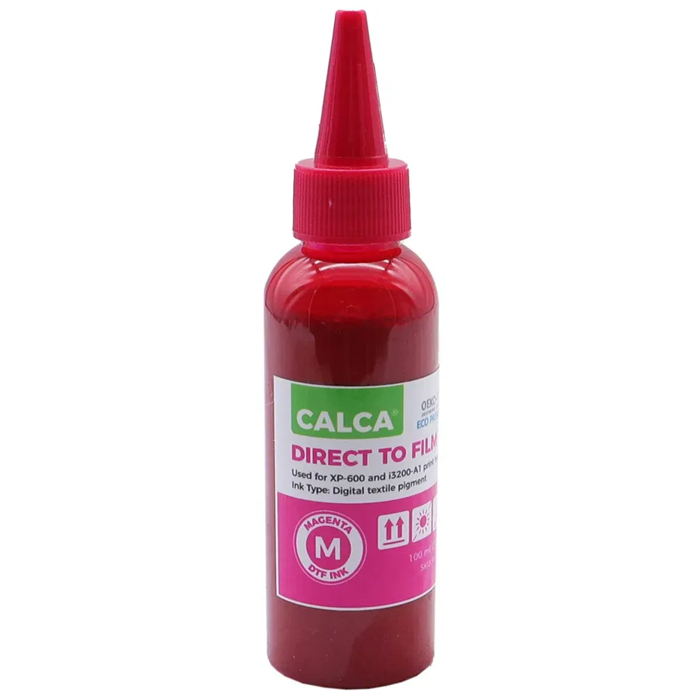 Ships From: United States - CALCA DTF Inks One set (4 x 100ml CYMK + 1 x 500ml W) Direct to Transfer Film Ink for L1800 Printheads DTF Printer US Stock