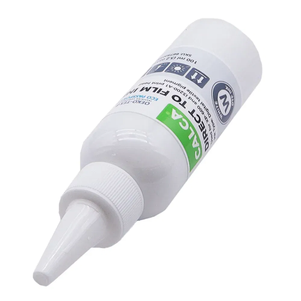 Ships From: United States - CALCA DTF Inks One set (4 x 100ml CYMK + 1 x 500ml W) Direct to Transfer Film Ink for L1800 Printheads DTF Printer US Stock