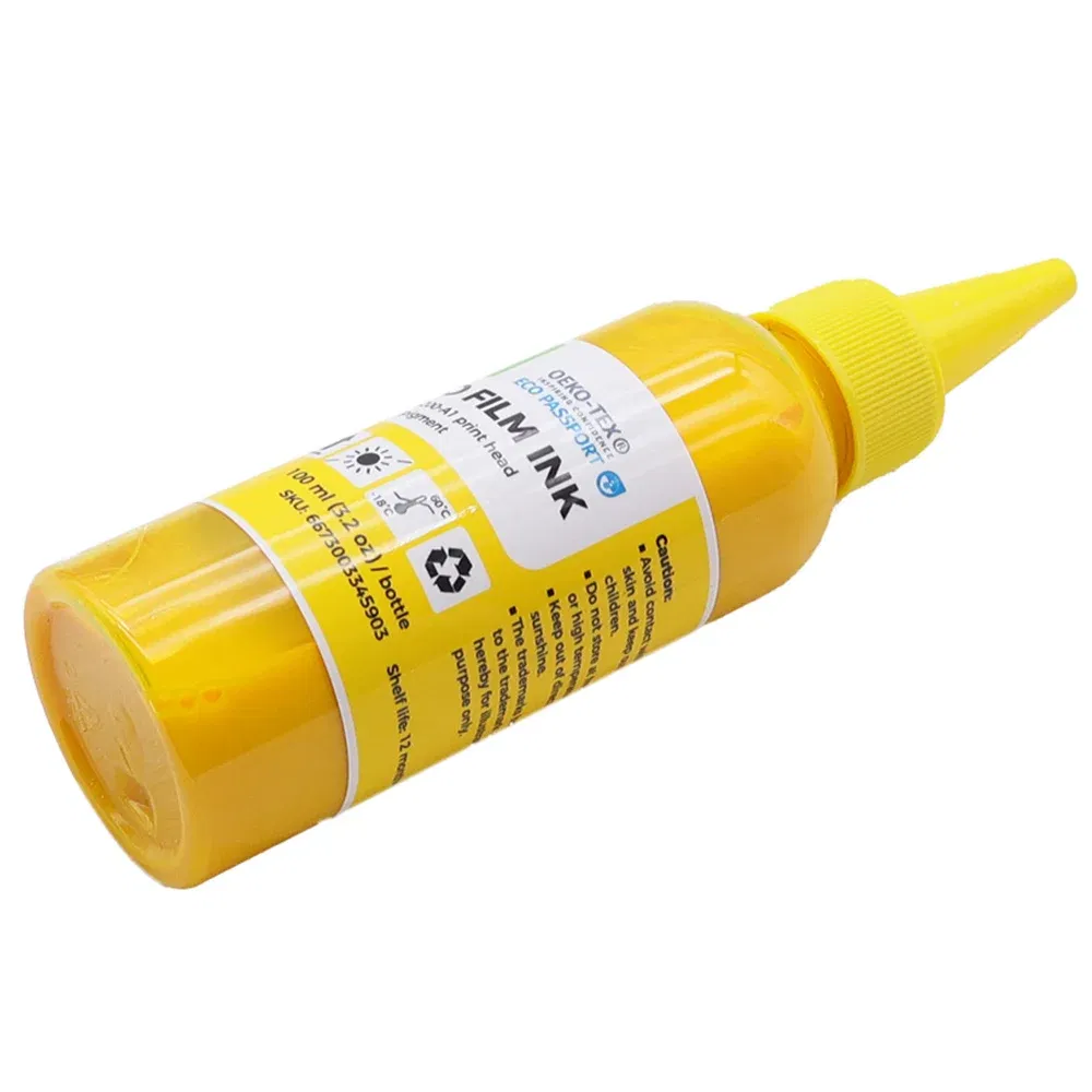 Ships From: United States - CALCA DTF Inks One set (4 x 100ml CYMK + 1 x 500ml W) Direct to Transfer Film Ink for L1800 Printheads DTF Printer US Stock