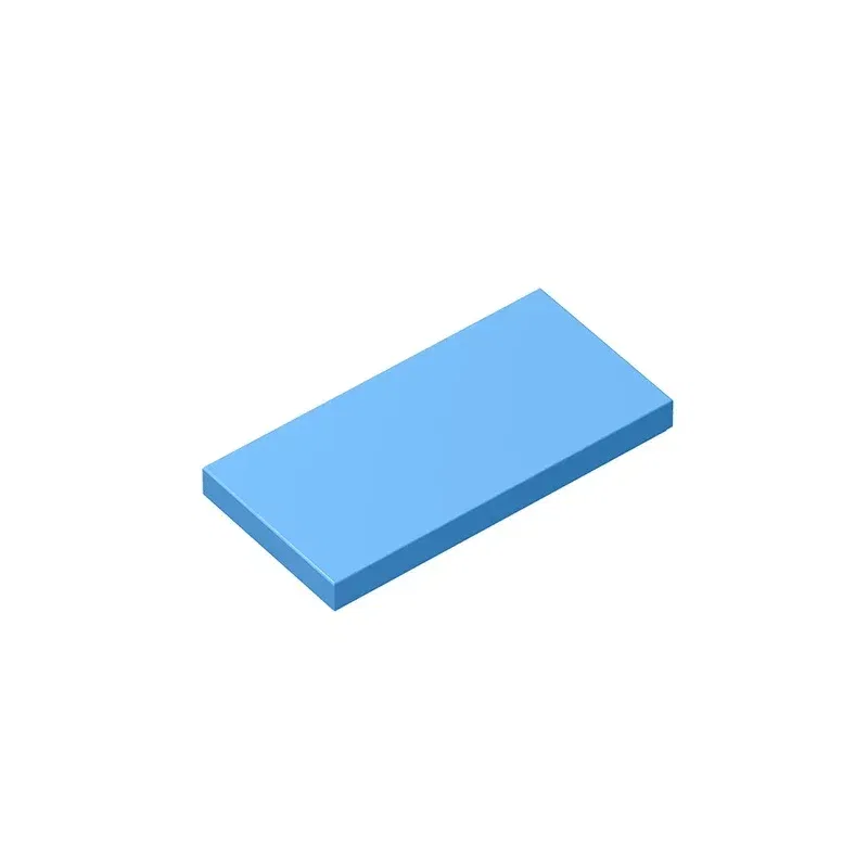 Color: SKY BLUE - Gobricks GDS-614 Tile 2 x 4 compatible with lego 87079 pieces of children's DIY  Educational Building Blocks Technical