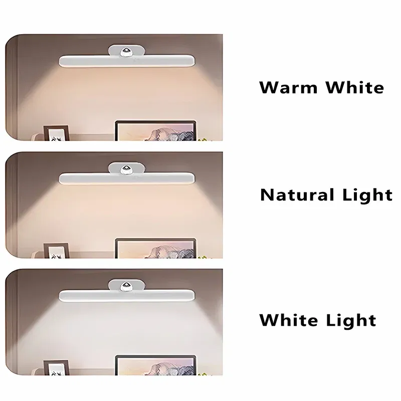 360?° Rotatable Magnetic Vanity Light LED Night Light Portable RechargeableWall Lamp For Bedroom Bedside Lamp Touch Switch