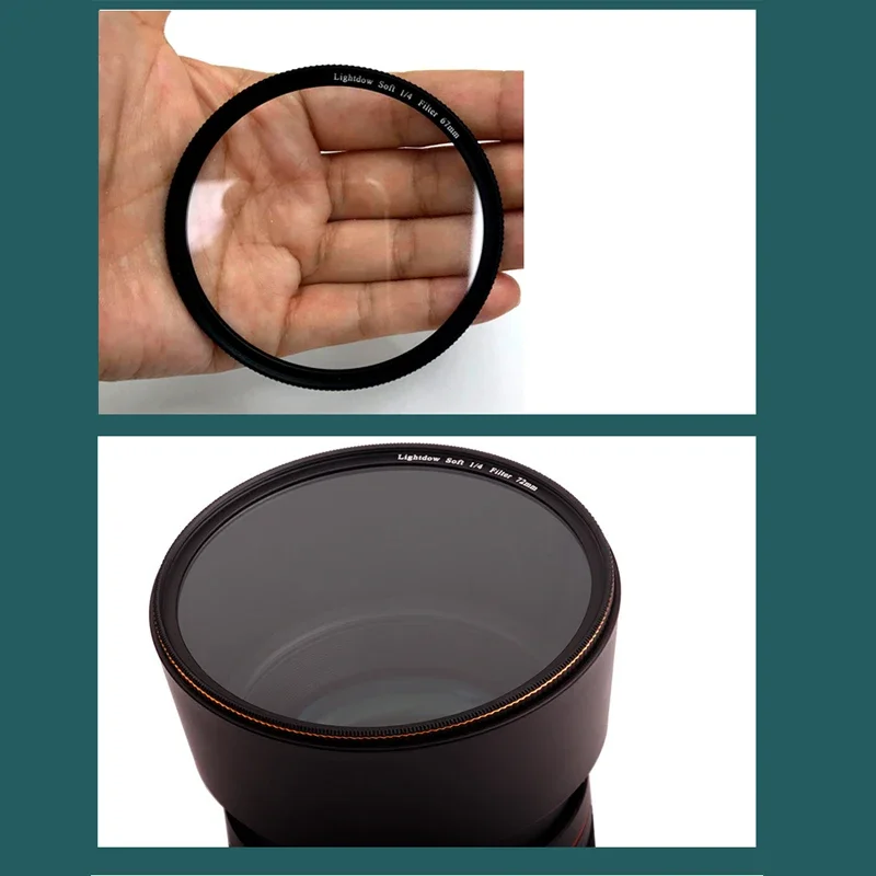 Caliber: 52mm - Lightdow 1/4 White Soft Lens Filter 49mm 52 55 58 62 67 72 77 82 mm Soft Filter for Camera Canon Nikon Sony Camera Lens