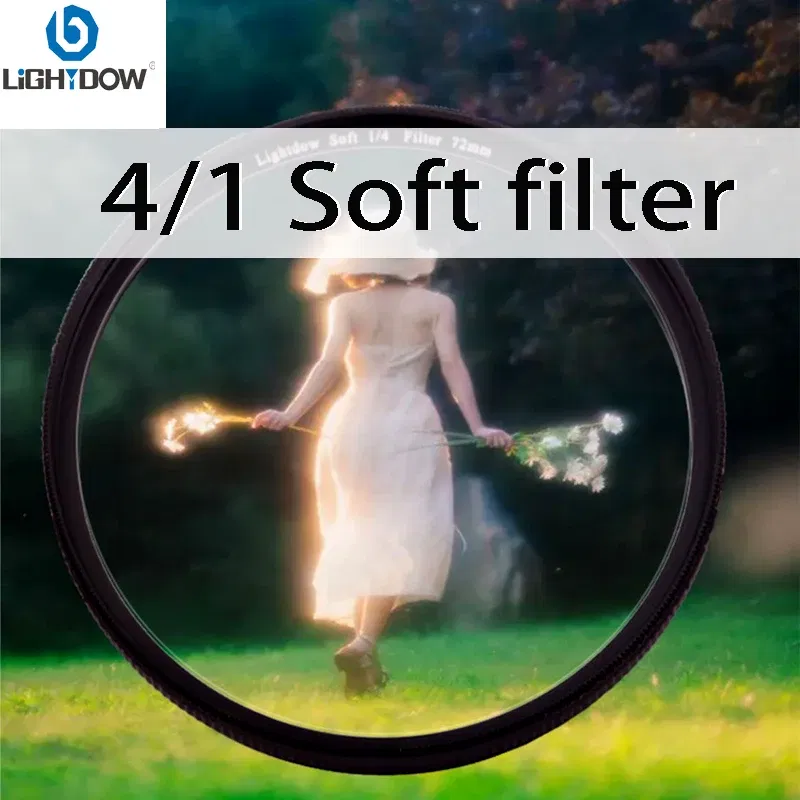 Caliber: 52mm - Lightdow 1/4 White Soft Lens Filter 49mm 52 55 58 62 67 72 77 82 mm Soft Filter for Camera Canon Nikon Sony Camera Lens