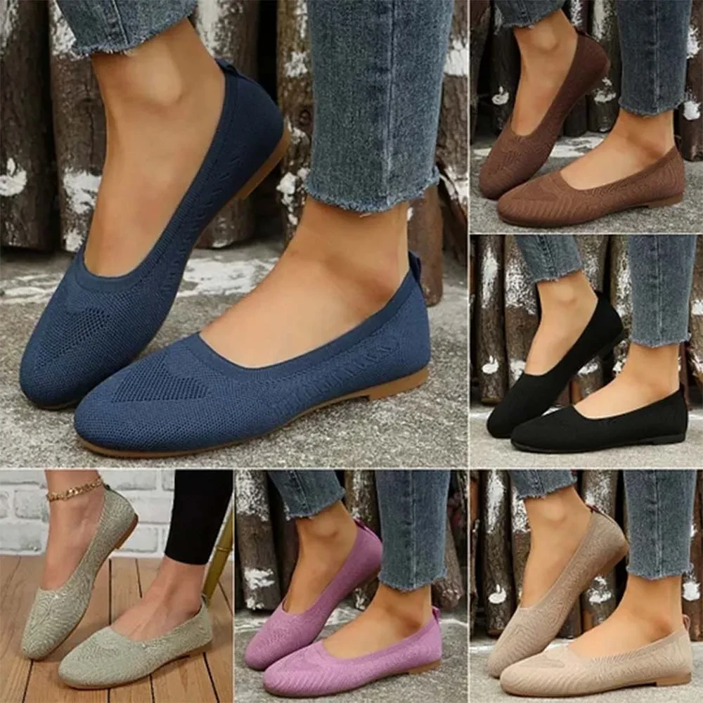 Women's Woven Breathable Flat Orthopaedic Shoes