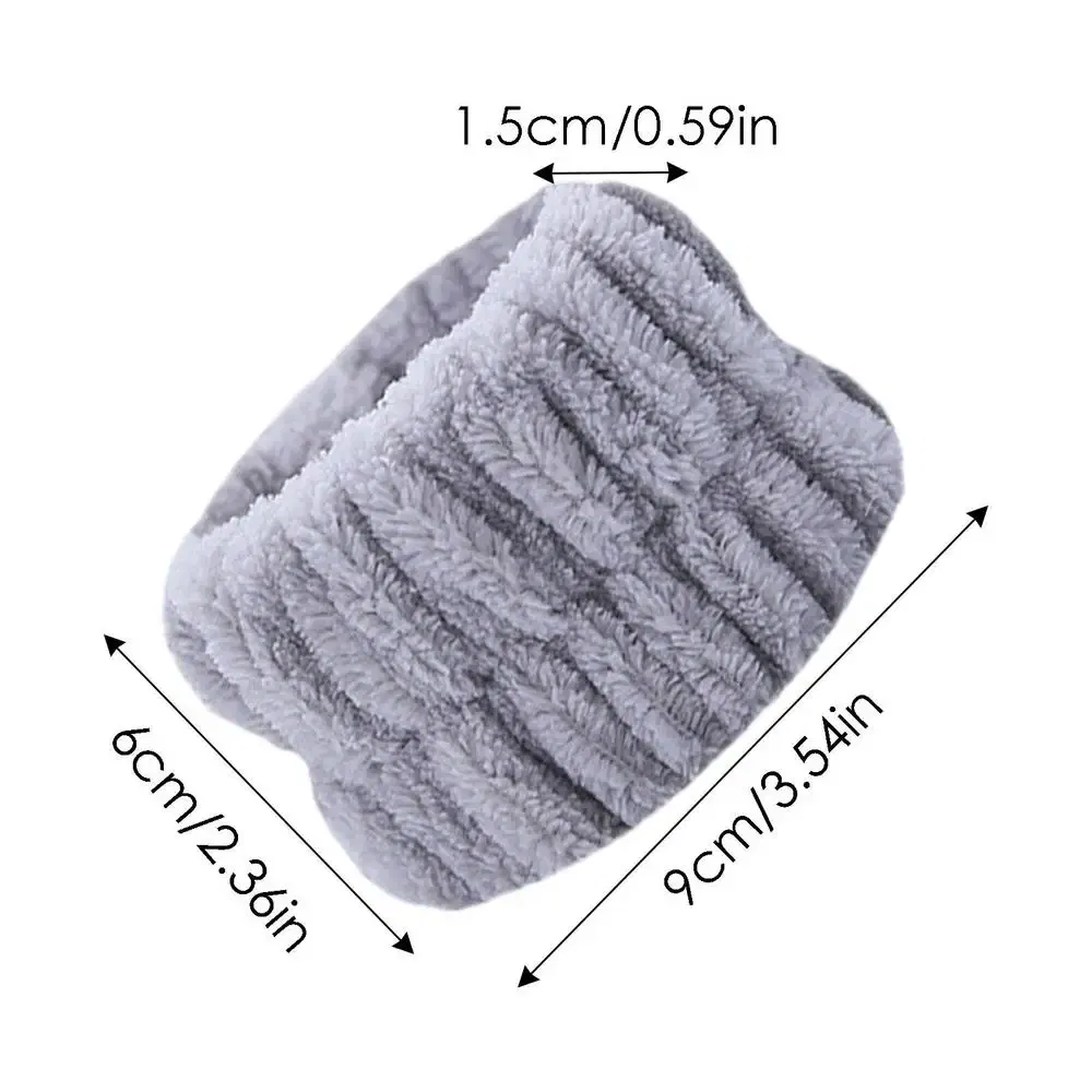 Color: GRAY, Ships From: CHINA - 2pc Wrist Washing Belt Soft Microfiber Towel Wristbands For Washing Face Water Absorption Washing Prevent Wetness Wrist Washband
