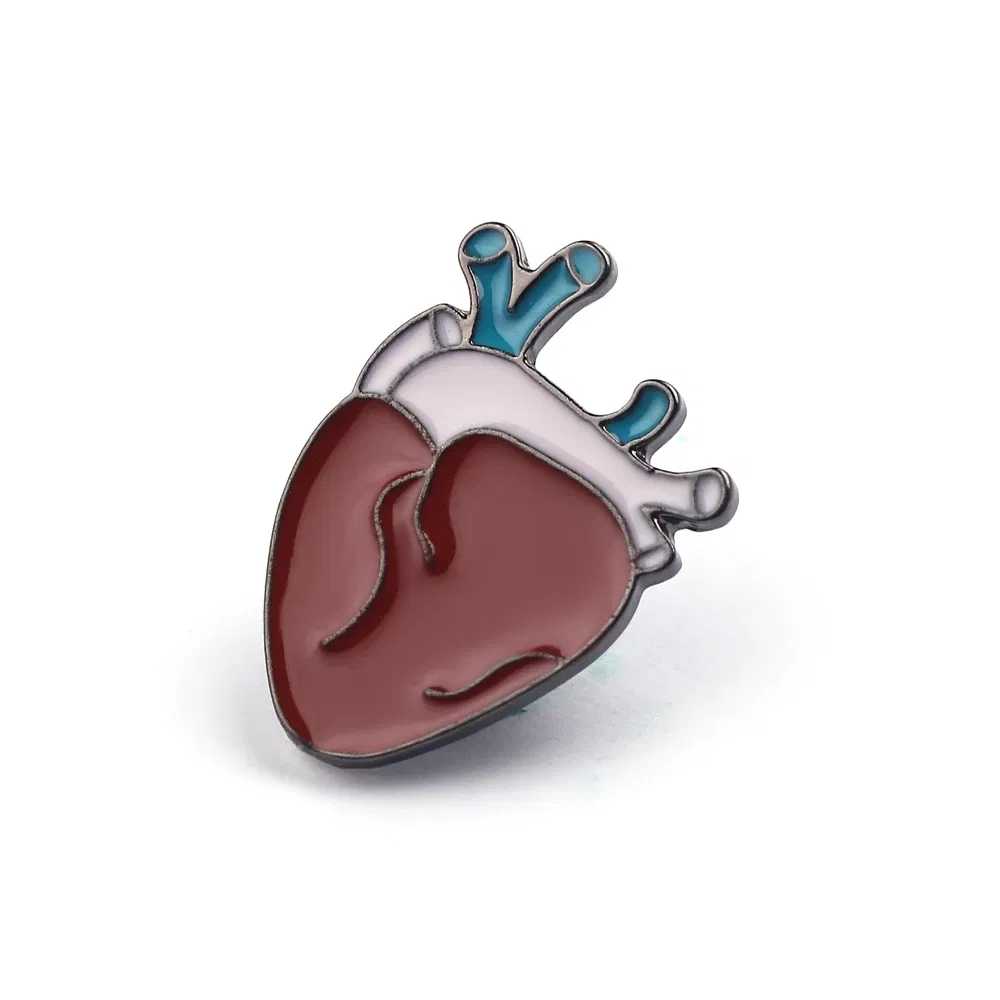 Metal color: Rhodium Plated, Ships From: CHINA - Creative Cartoon Human Organs Brooch Eye Teeth Heart Enamel Lapel Pins Medical Student Commemorate Gifts Jewelry Accessories