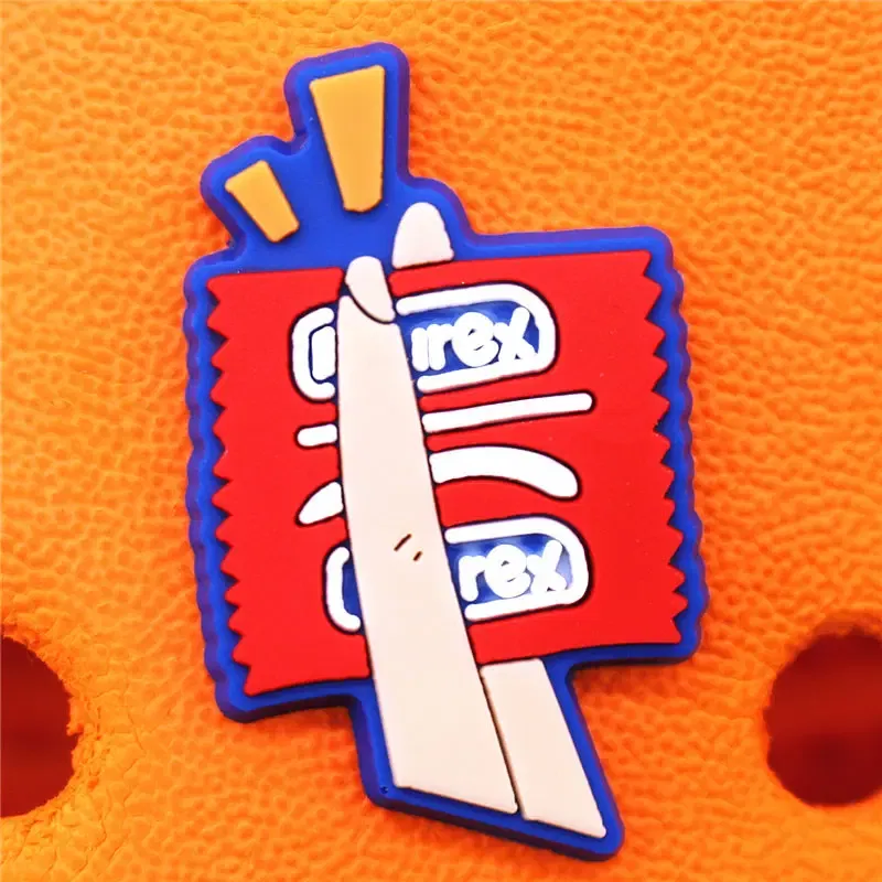 Color: Gold, Ships From: CHINA - 1pcs Female Vampire Daily Life PVC Shoe Charms Accessories Caring for Women Shoe Buckle Decorations Girls Gifts