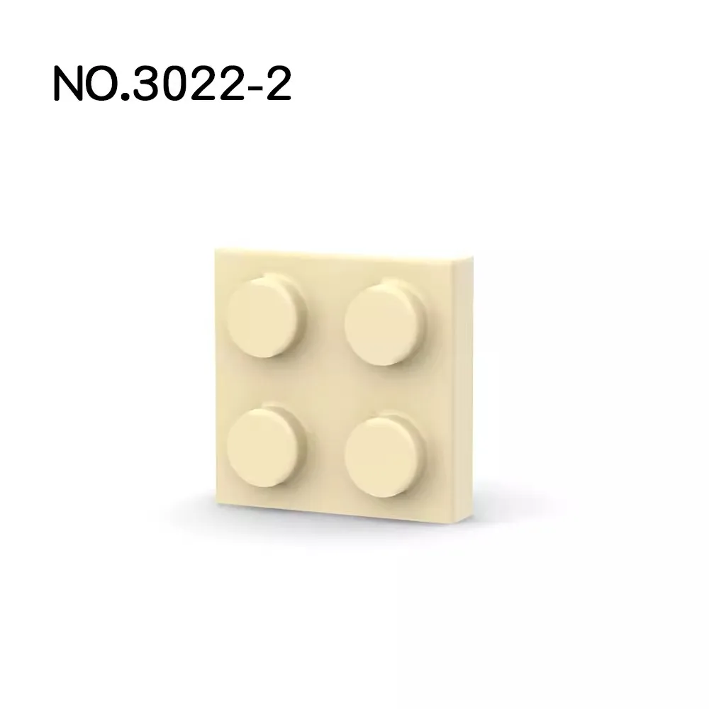 Color: PURPLE - 20Pcs  MOC Parts 3022 94148 Plate 2 x 2 Compatible Bricks DIY Assmble Building Blocks Particle Kid Puzzle Brain Toy Birthday Gif