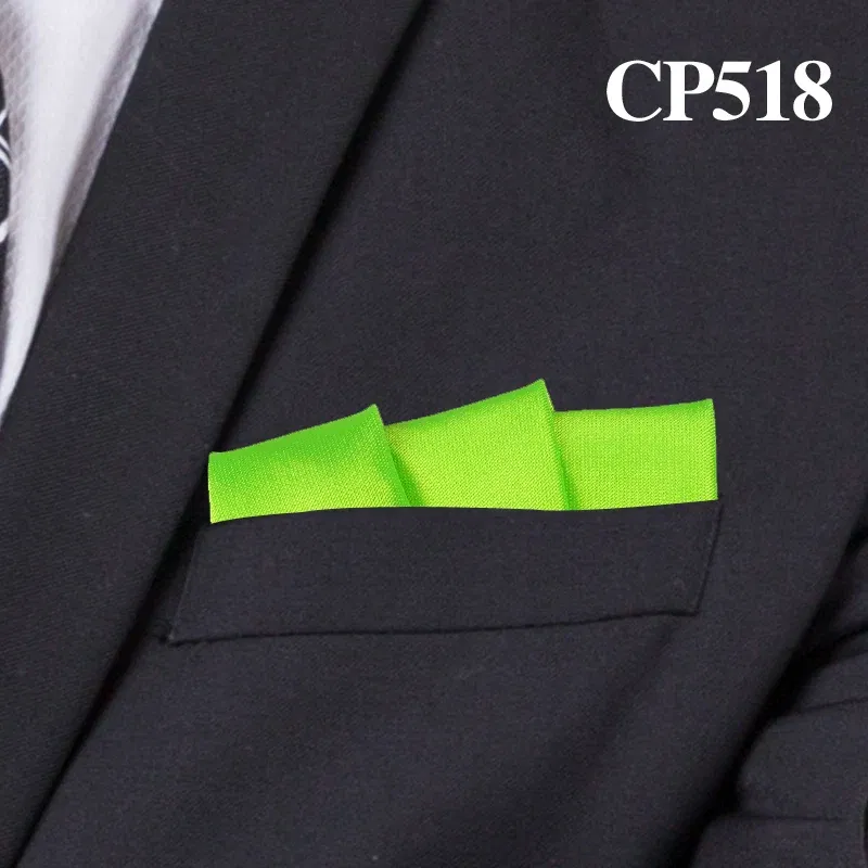 Color: MULTI - Satin Handkerchief For Men Candy Color Mens Suits Pocket Square Business Chest Towel Hanky Suit Napkin Solid Hankies