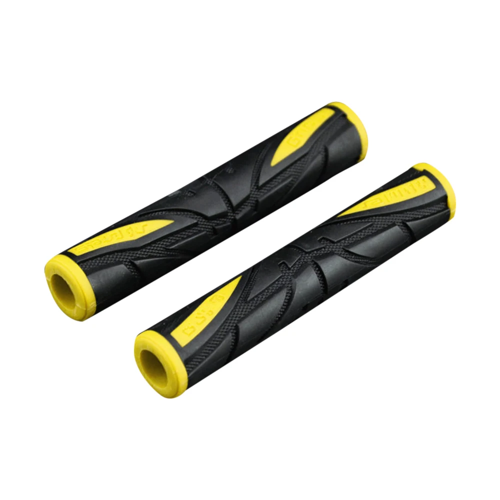 Color: Yellow - 2Pcs Soft Anti-Slip durable Brake Handle Silicone Sleeve Motorcycle Bicycle Protection Cover Protective Handlebar Accessories