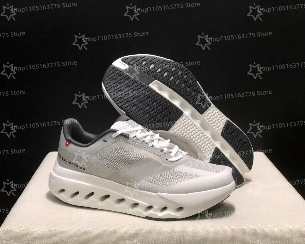 Color: Silver, Shoe Size: 43 - Hot 2025 NEW Women Men Cloudsurfer-Next Running Shoes Breathable Anti Slip Cushioning Road Run Sport Lifestyle Outdoor Sneakers