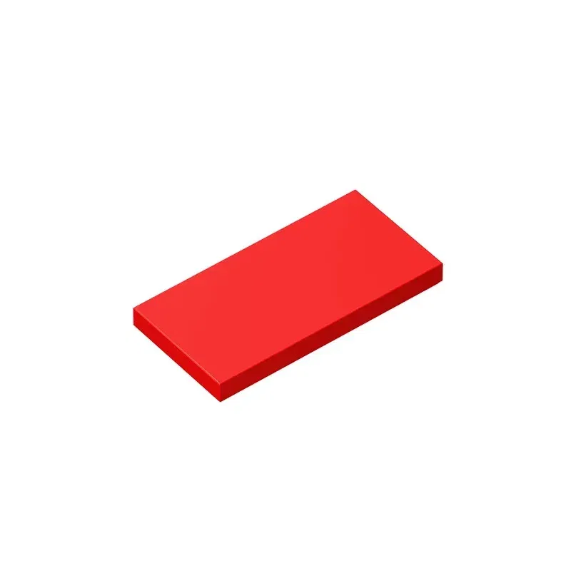 Color: Trans-red - Gobricks GDS-614 Tile 2 x 4 compatible with lego 87079 pieces of children's DIY  Educational Building Blocks Technical