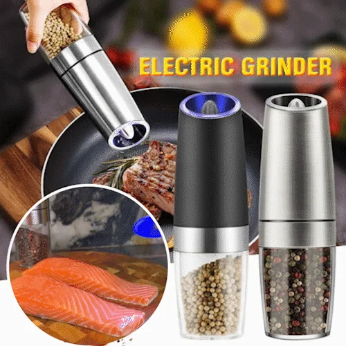 Automatic Electric Gravity Induction Salt & Pepper Grinder 